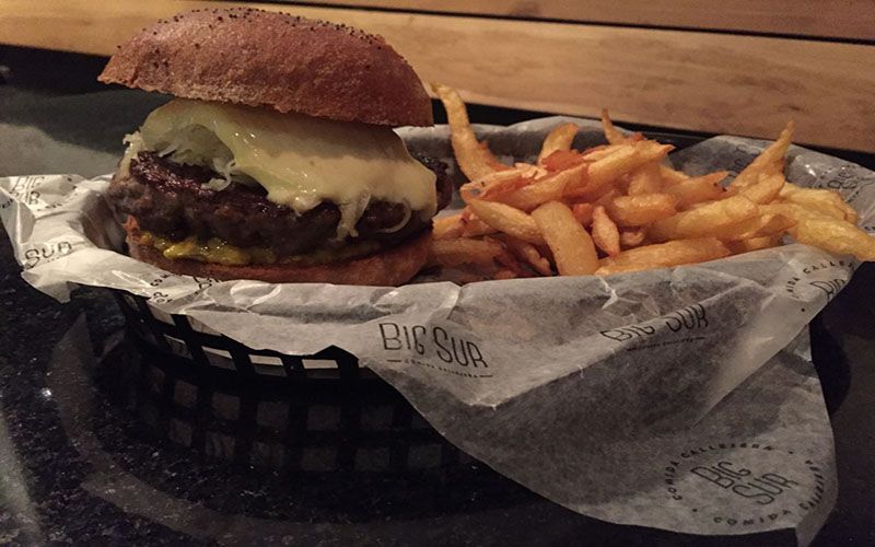 Best burger by Big Sur — © Sophie Lloyds.