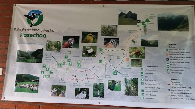 Pasochoa Reserve Hiking Tour Map — © Stella Genge.