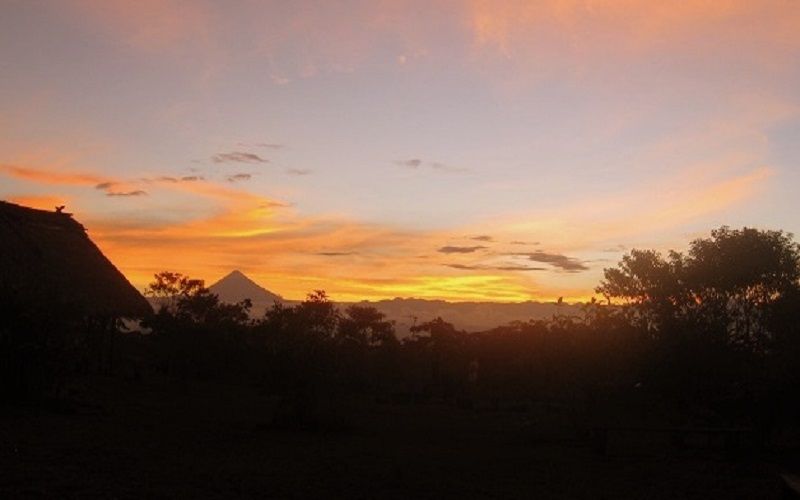 Sunset in the Ecuadorian jungle — © Stefanie Wohlfarth.