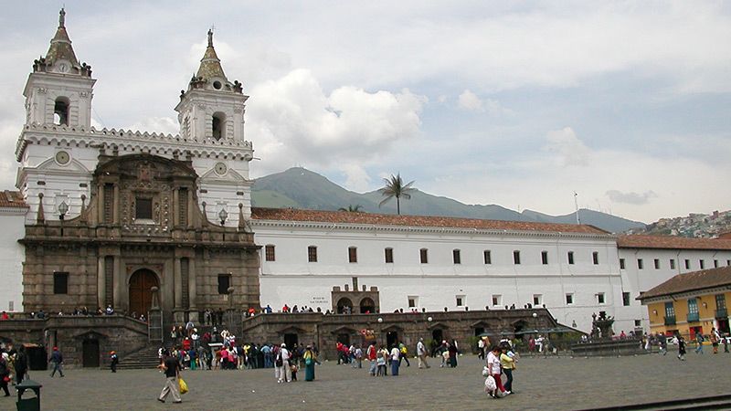 San Francisco Monastery in Quito — © Philip Schilling.